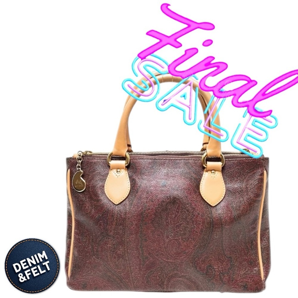 Etro Paisley Boston Handbag